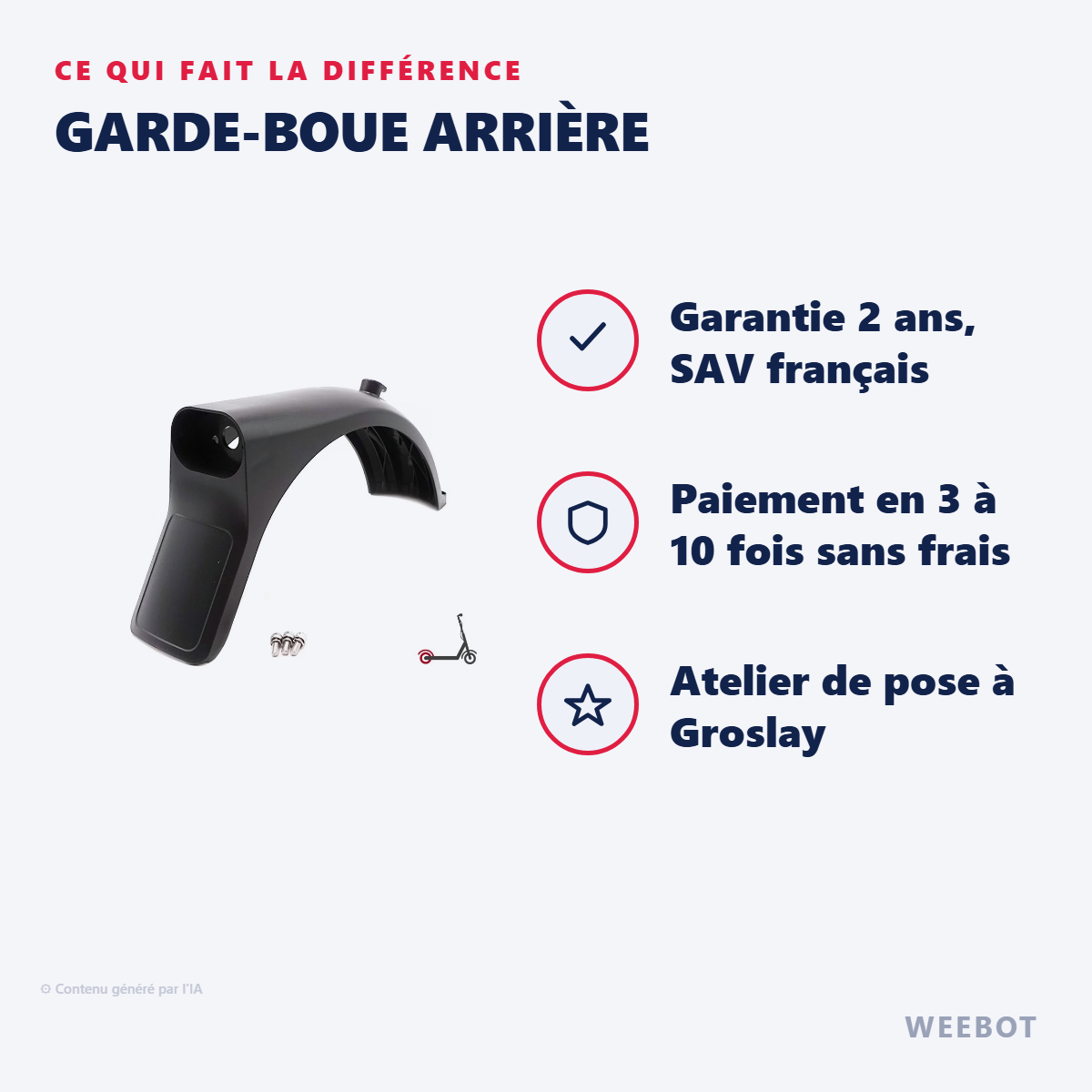 Garde-Boue Arrière : les points forts