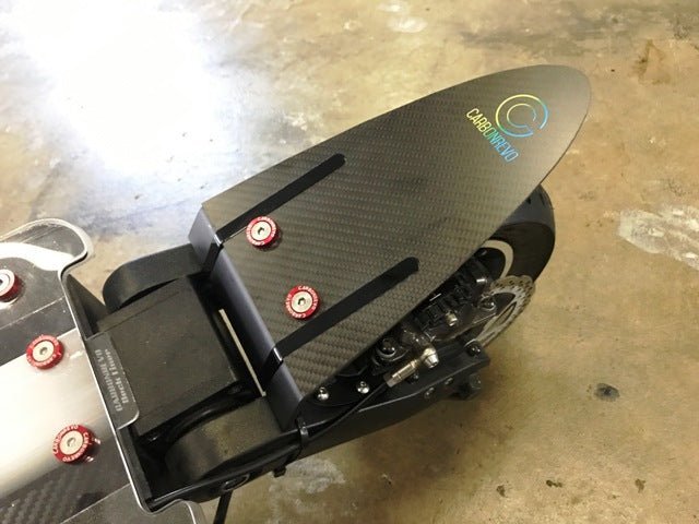 Garde Boue Arrière Fibre de Carbone pour Dualtron Raptor - Carbon Revo - Weebot