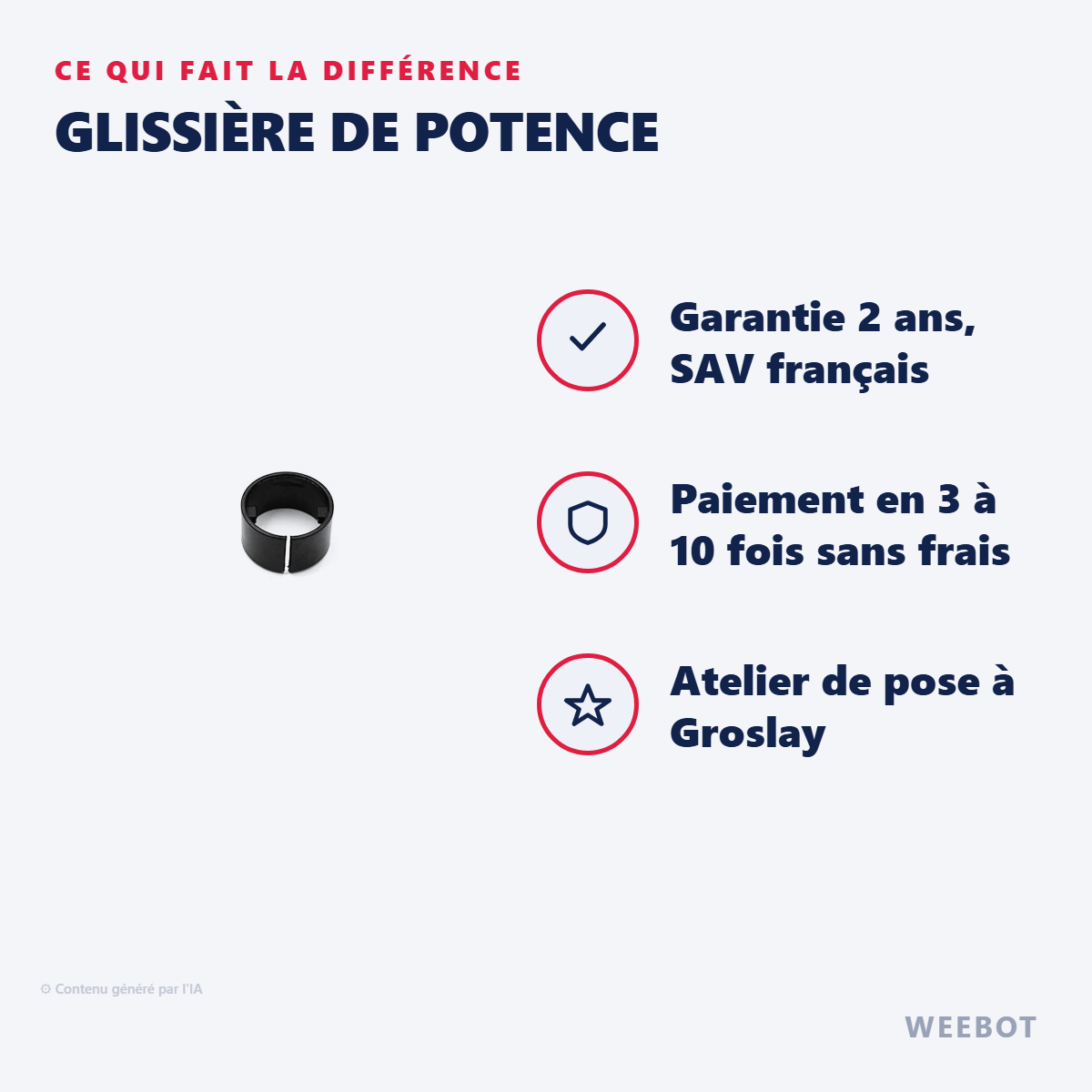 Glissière de Potence : les points forts
