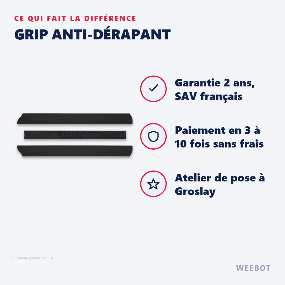Grip Anti-Dérapant : les points forts