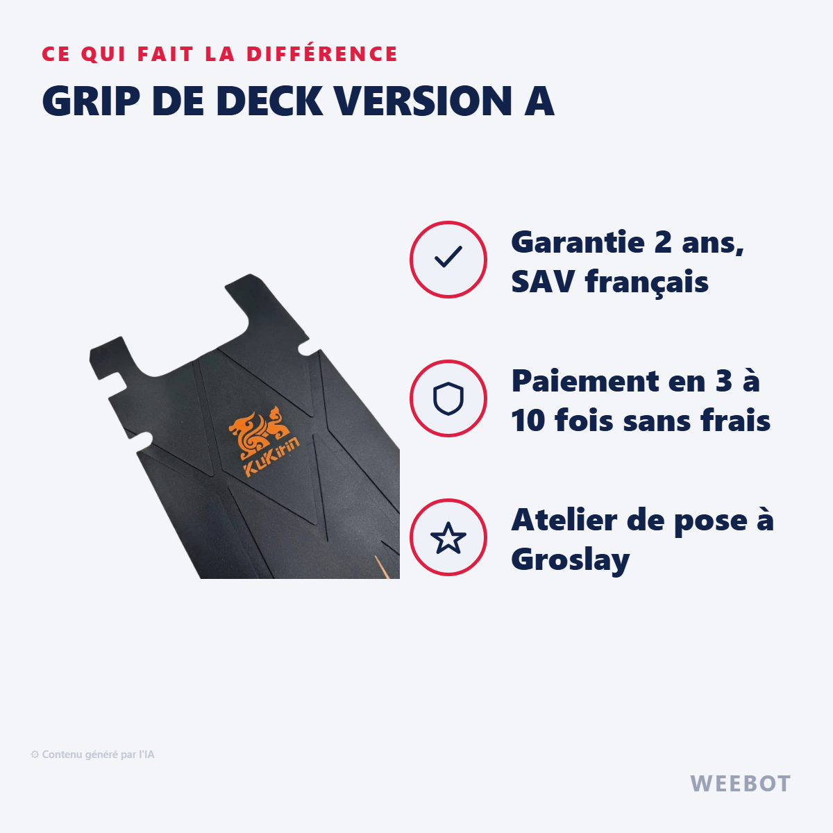 Grip de Deck Version A : les points forts