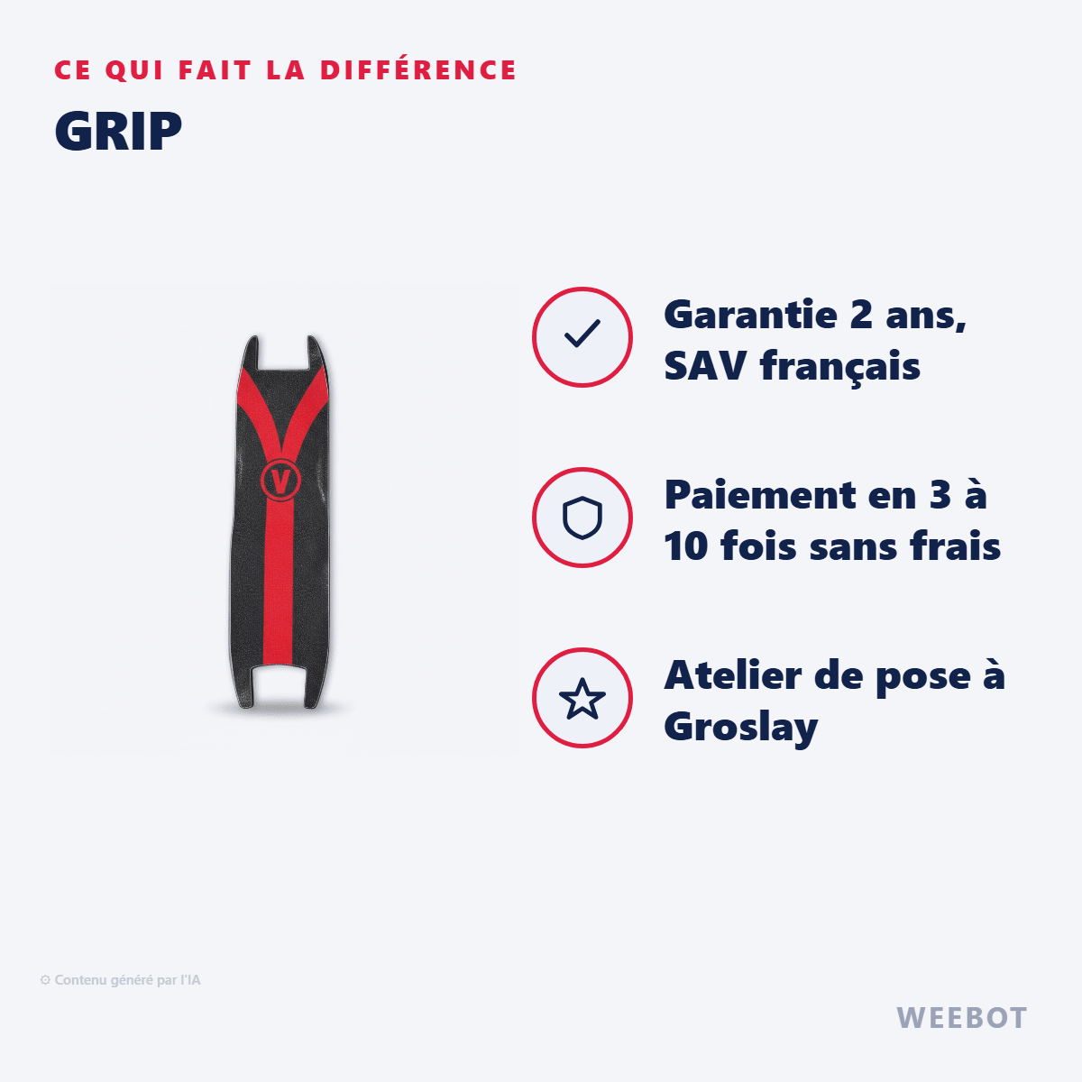 Grip pour Trottinette Electrique E-Twow Booster V - Weebot