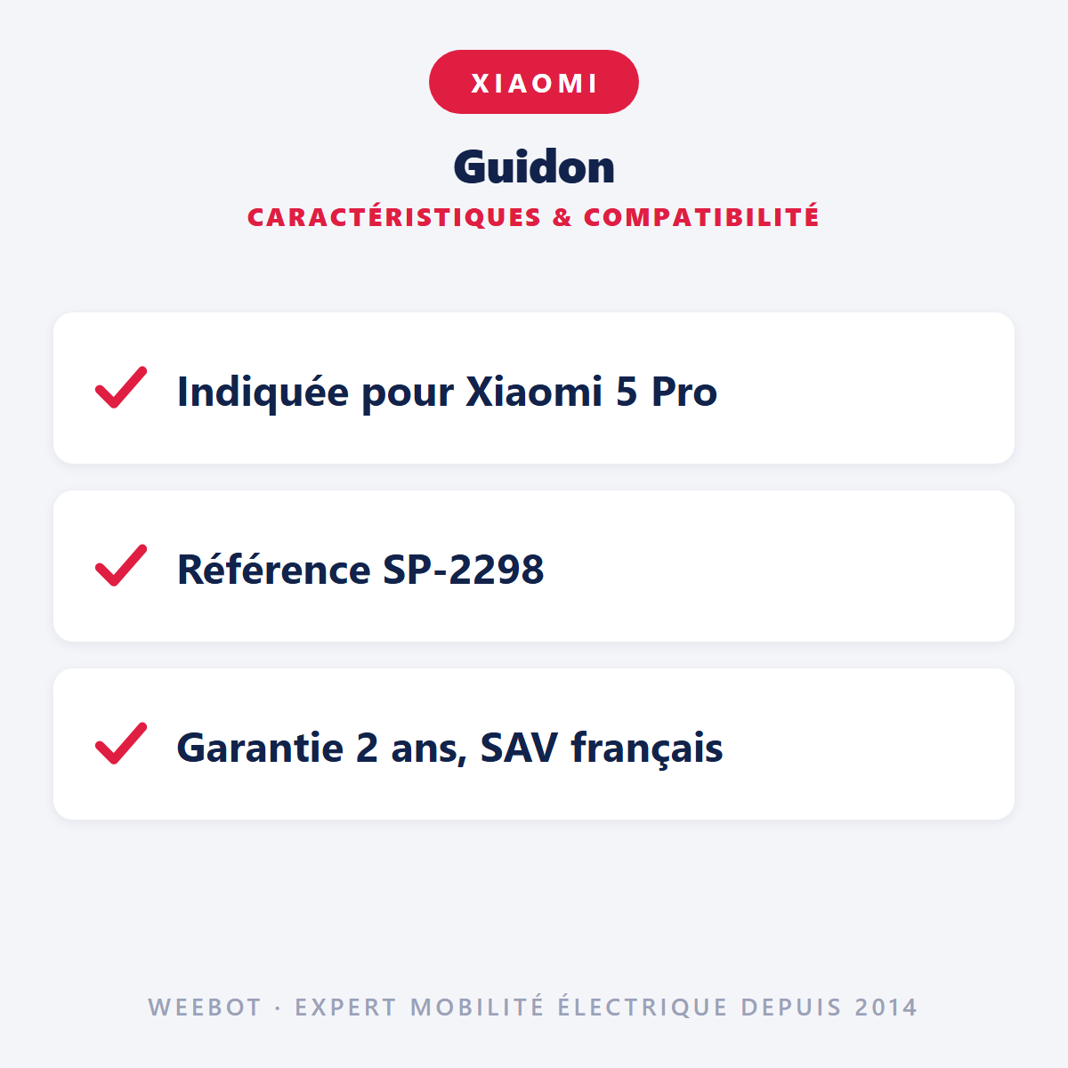 Guidon : caractéristiques et compatibilité