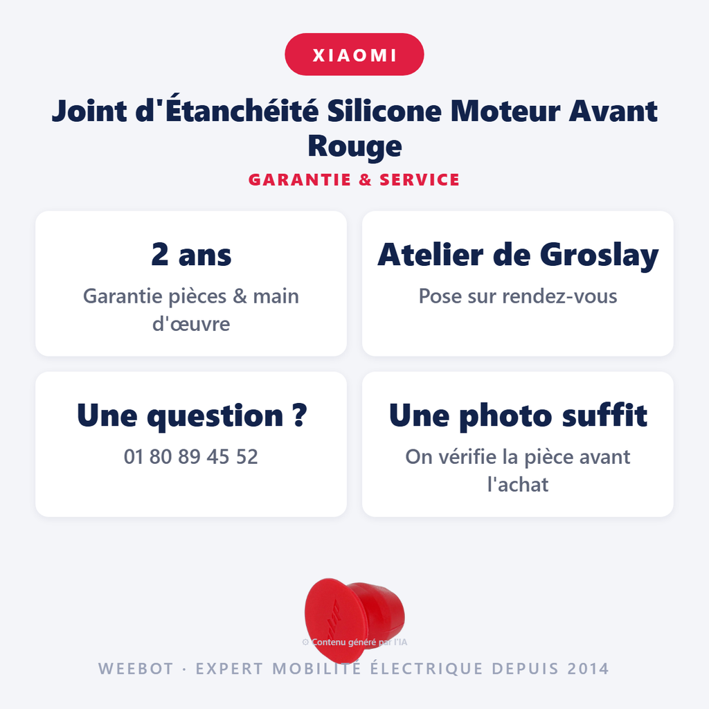 Joint Silicone Moteur Rouge Xiaomi 4 Pro - Pas Cher