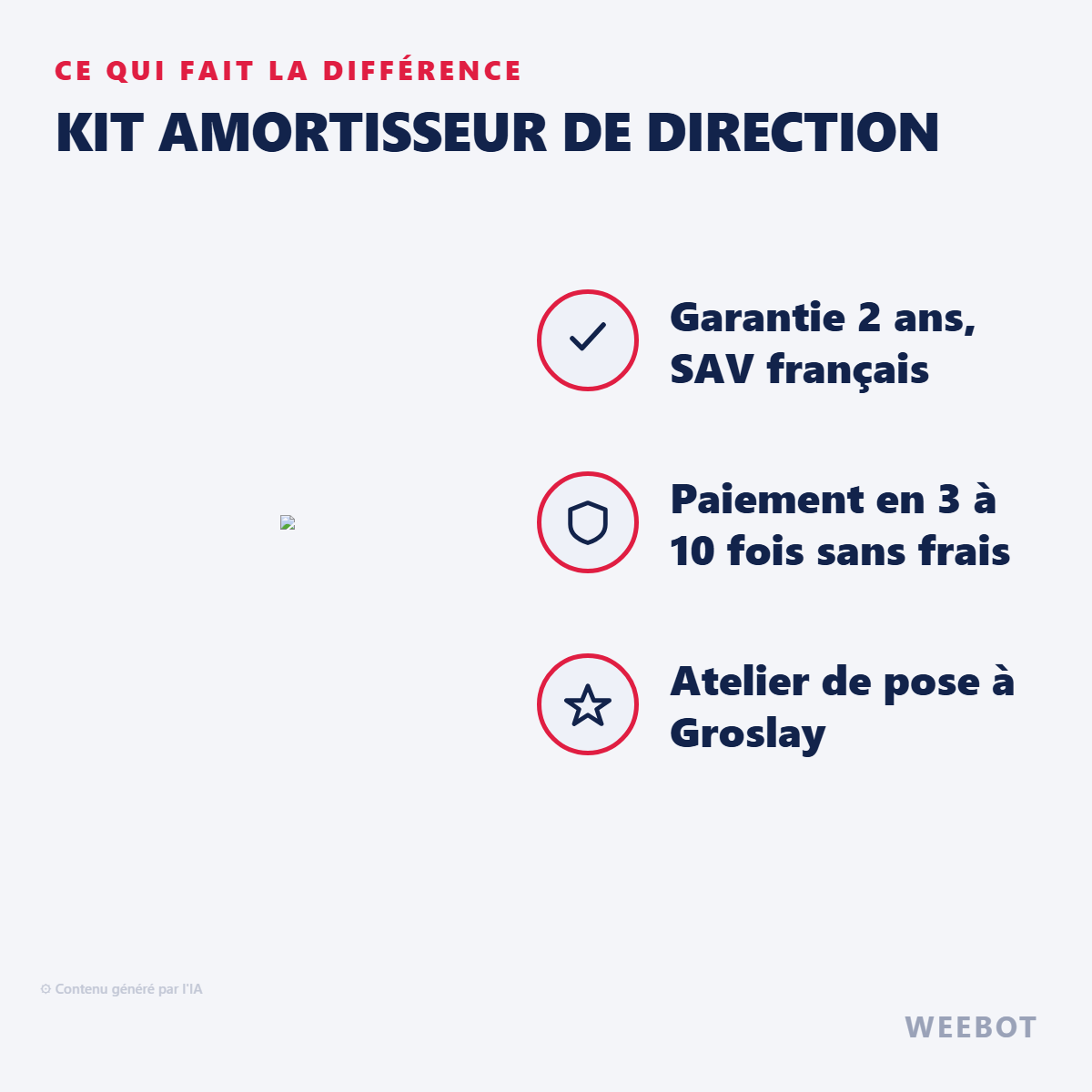 Kit Amortisseur de Direction : les points forts