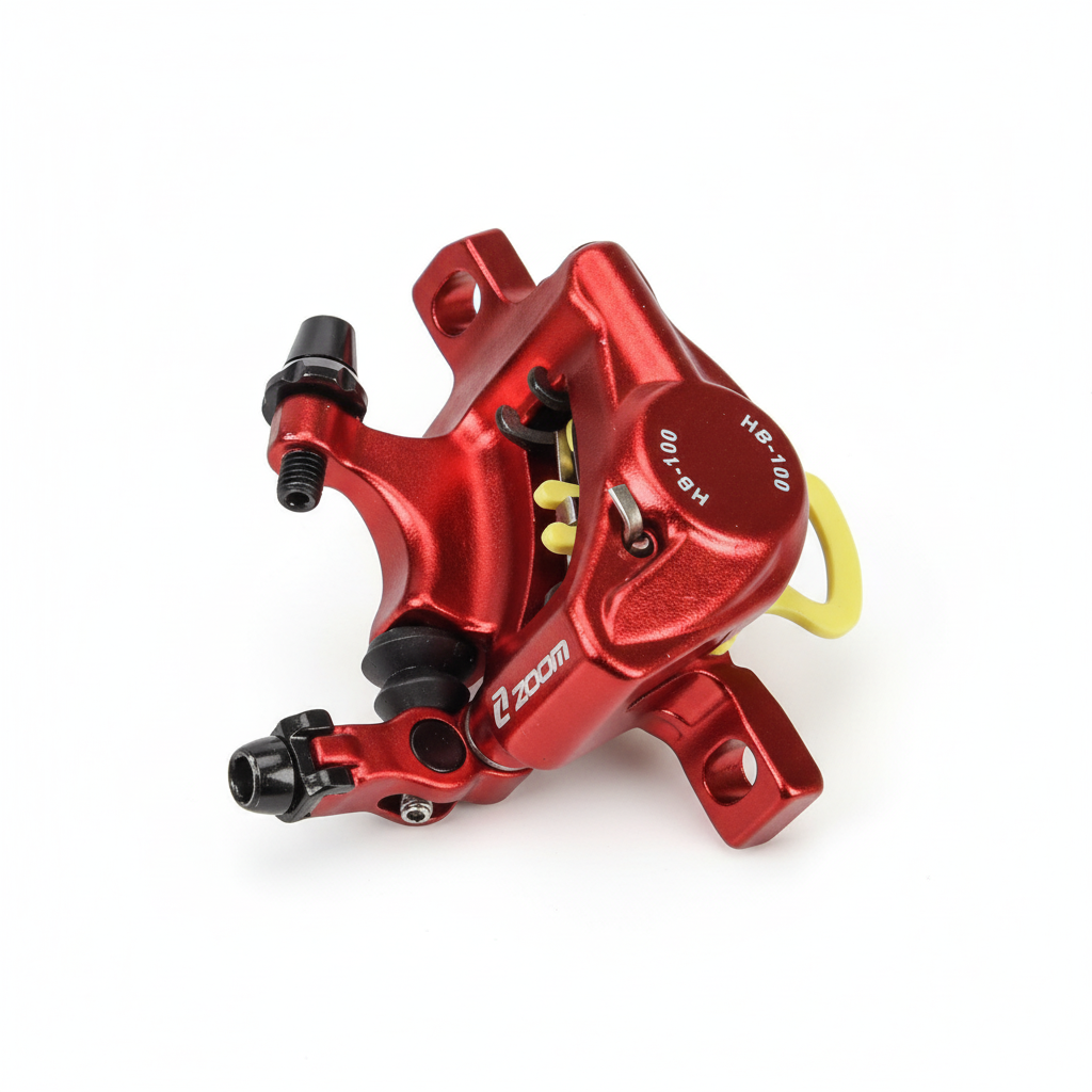 Kit de Frein Hydraulique Xtech HB100 Rouge avec Disque 120 mm et Adaptateur, vue 3