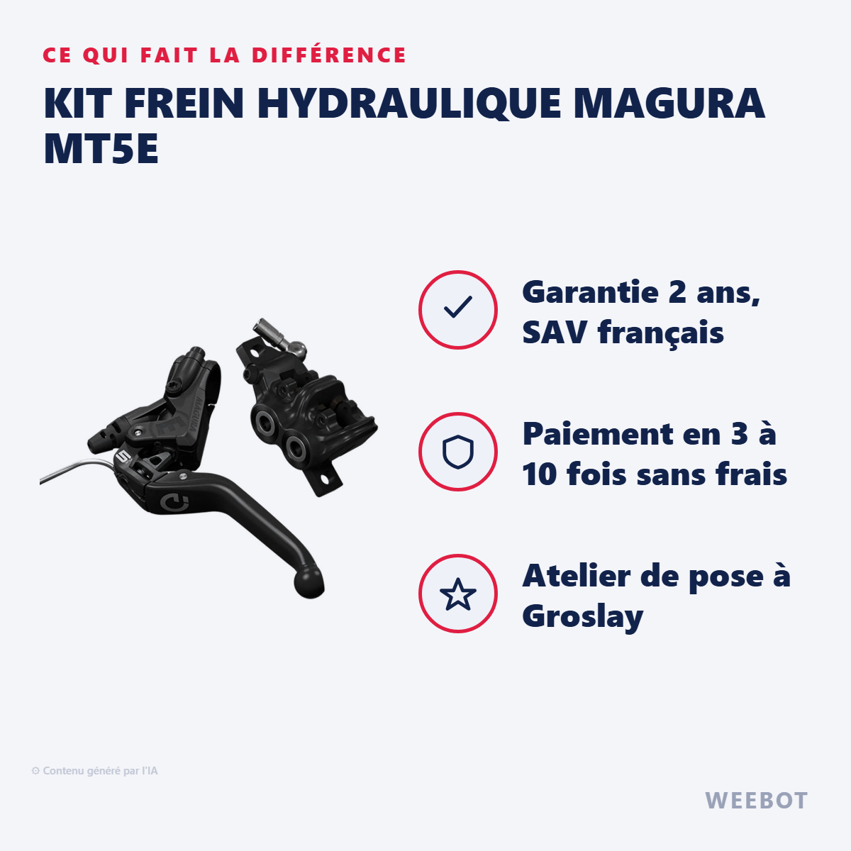 Kit Frein Hydraulique Magura MT5e : les points forts