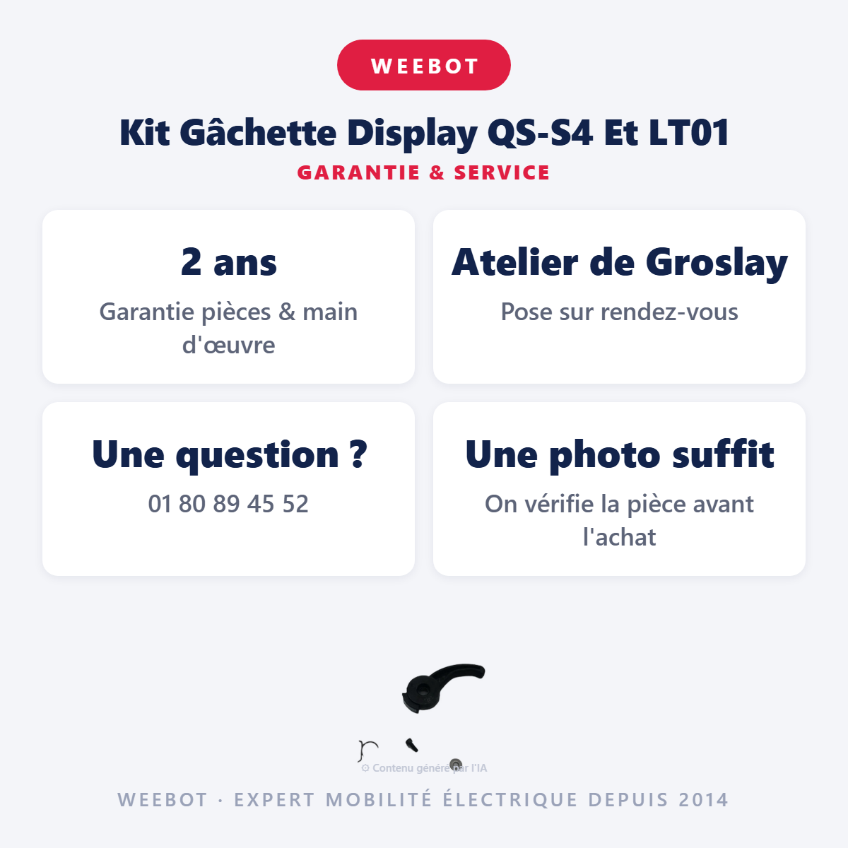 Kit Gâchette Display QS-S4 Et LT01 : garantie 2 ans et service après-vente