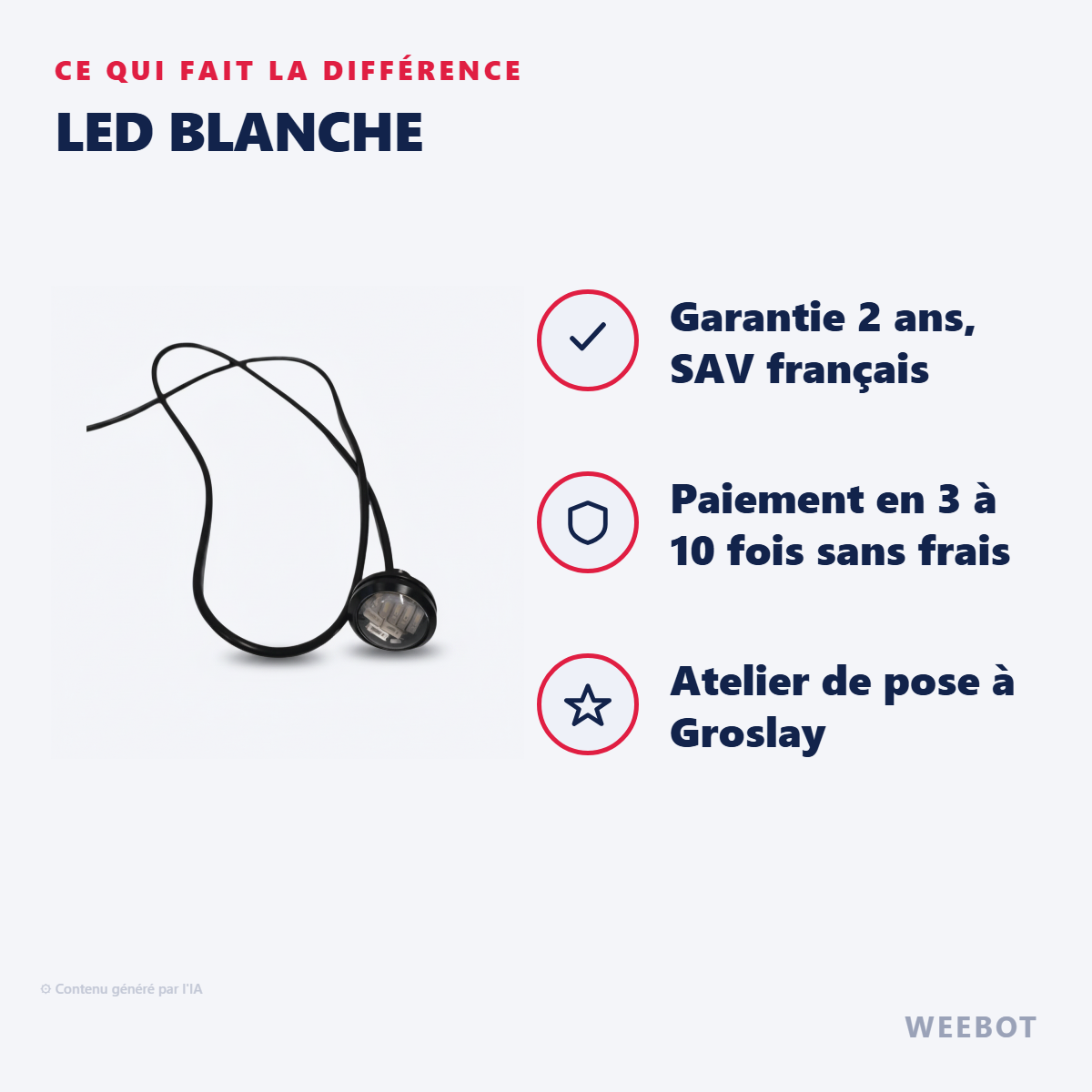 Led Blanche : les points forts
