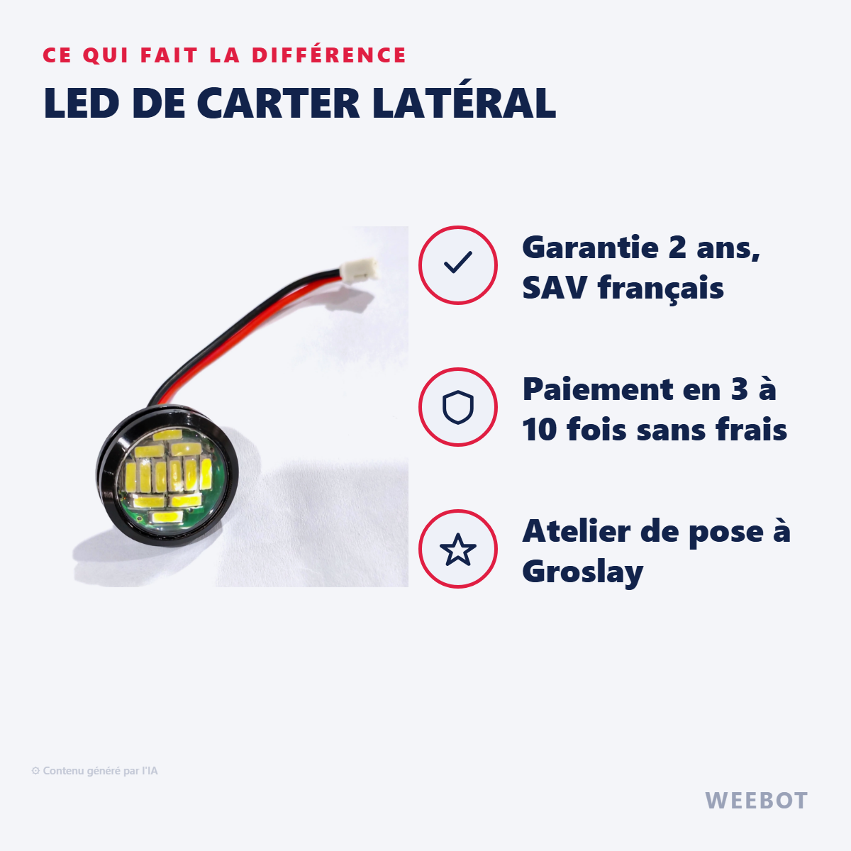 LED de Carter Latéral : les points forts