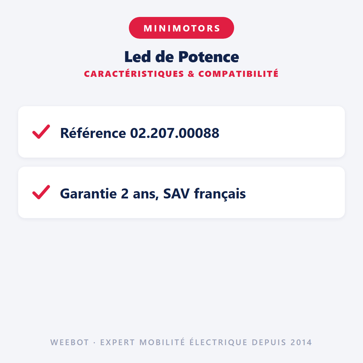 Led de Potence pour Trottinette Électrique Dualtron Spidermax - Weebot