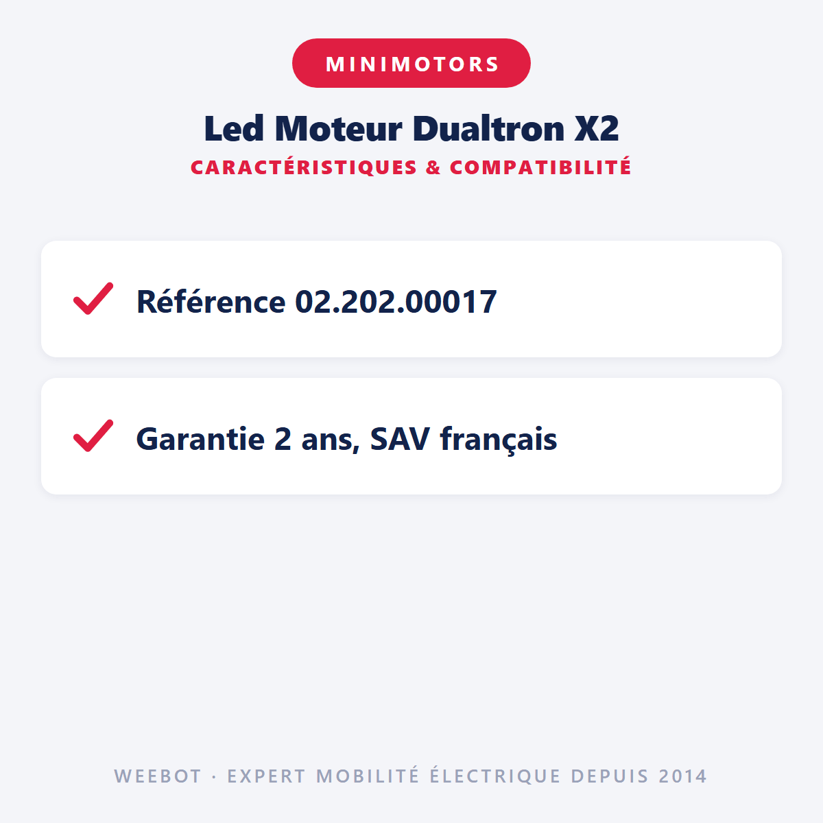 Led Moteur Dualtron X2 - Weebot