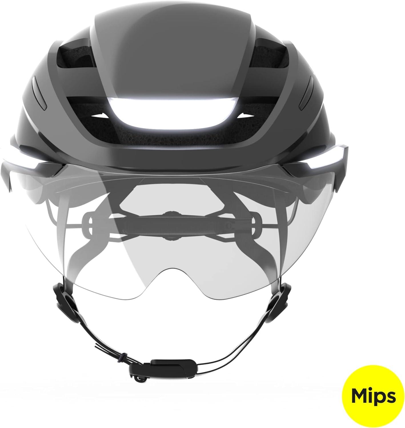Casque clignotant Lumineux Lumos Ultra E - Bike MIPS M - L Noir (54 - 61cm) Avec Visière pour Trottinette Électrique - Weebot