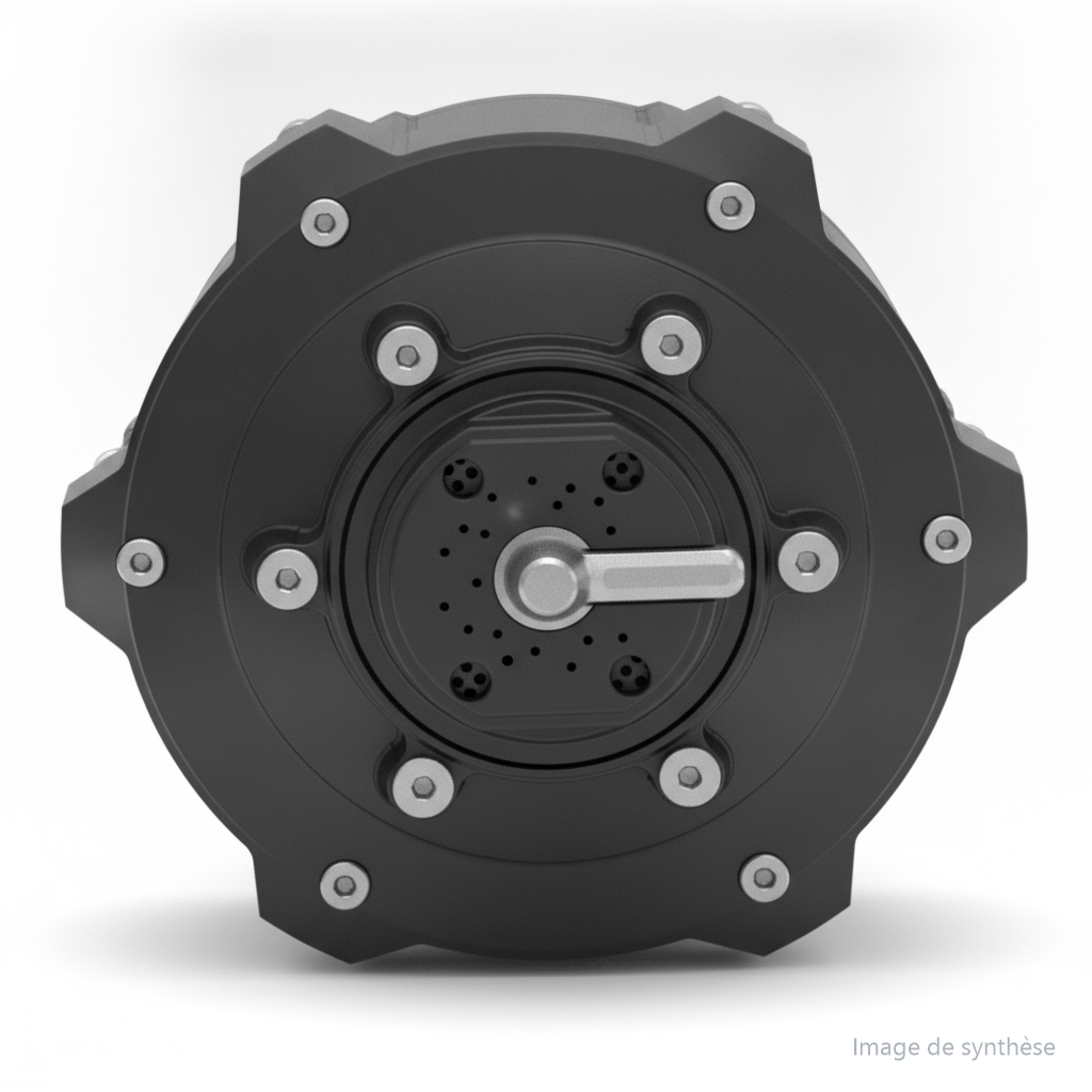 Moteur Arrière avec Capteur Hall, vue 3