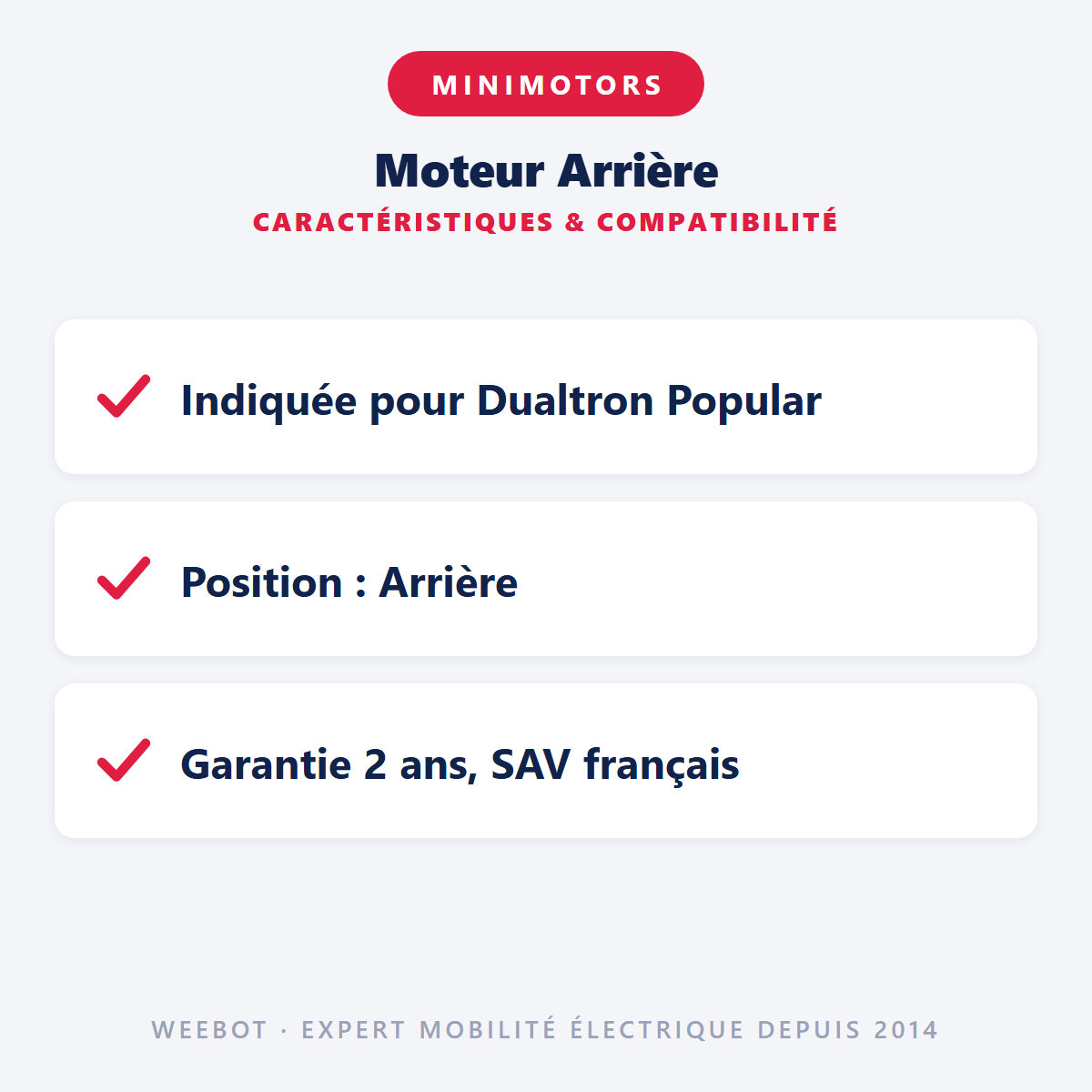 Moteur Arrière : caractéristiques et compatibilité