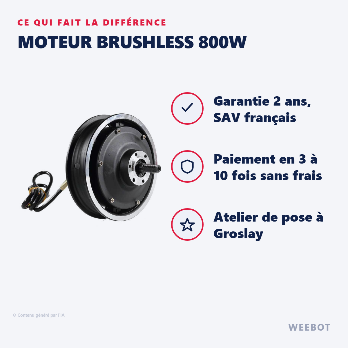 Moteur Brushless 800w : les points forts