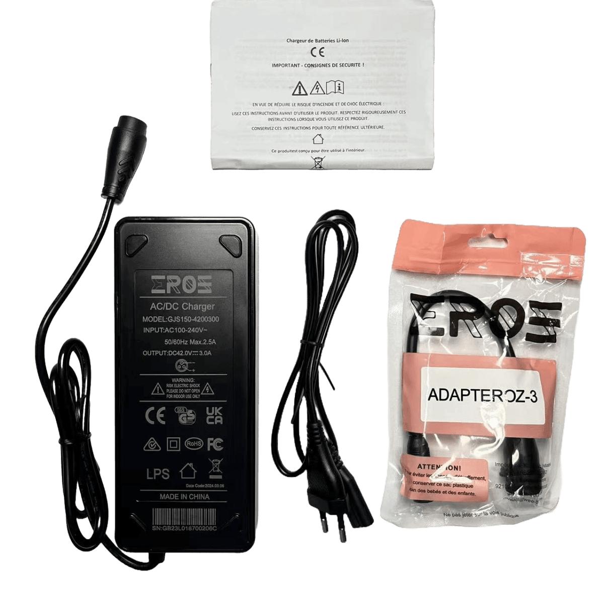Chargeur Standard Universel de Trottinette Électrique pour Batterie 36V - Weebot