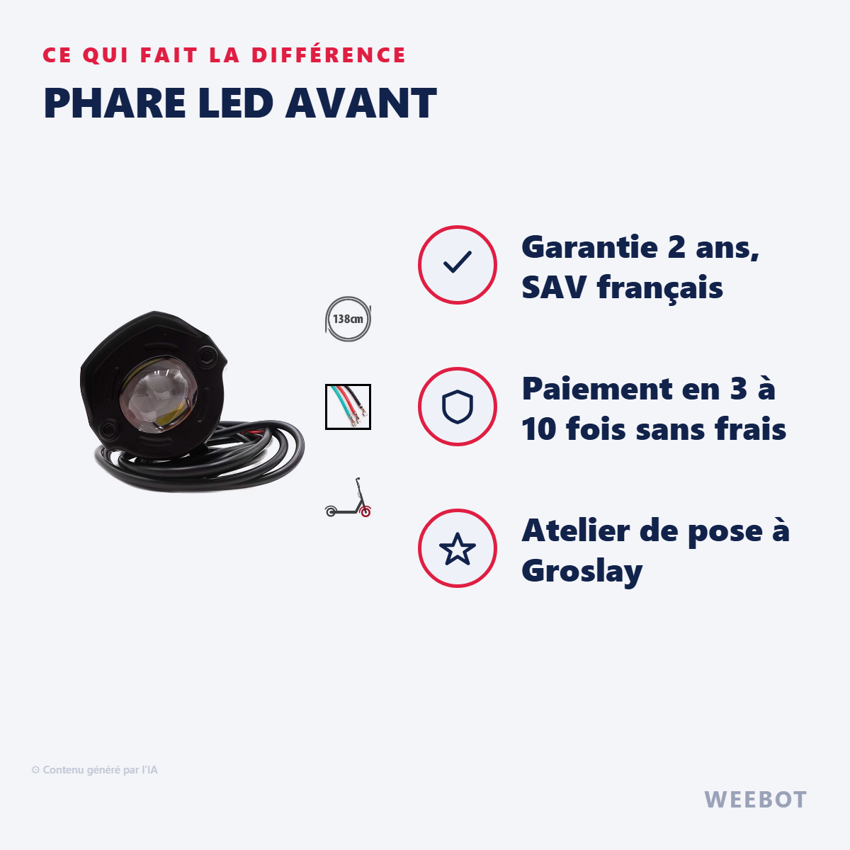 Phare LED Avant : les points forts