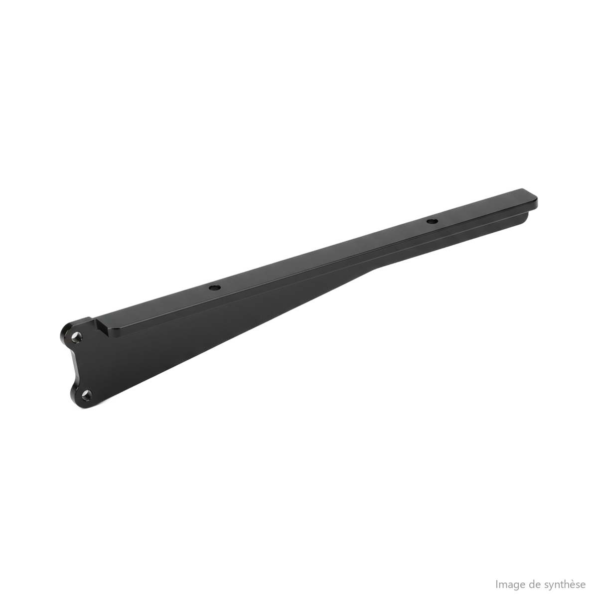Schéma technique d'une plaque support de selle gauche pour trottinette électrique Dualtron X
