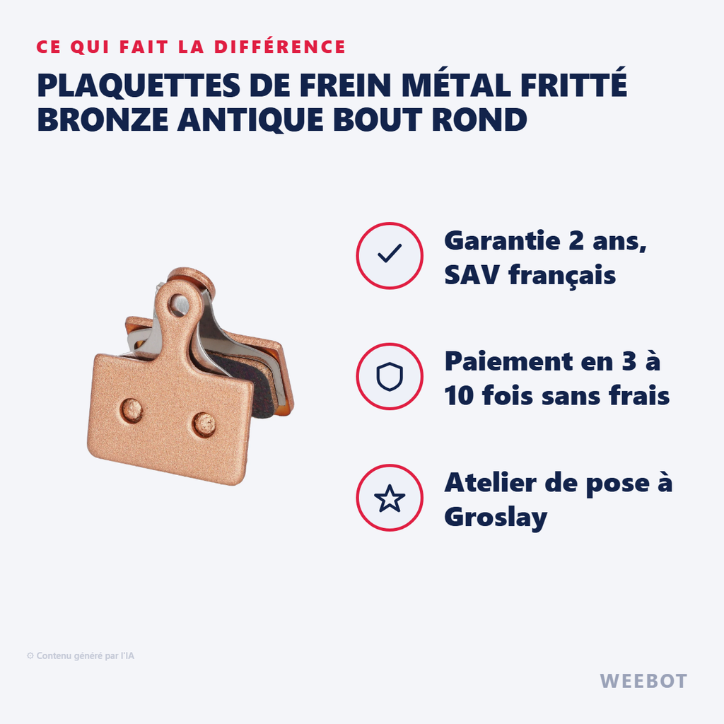 Broze Guid Plaquettes de Frein Métal Fritté - Pas Cher