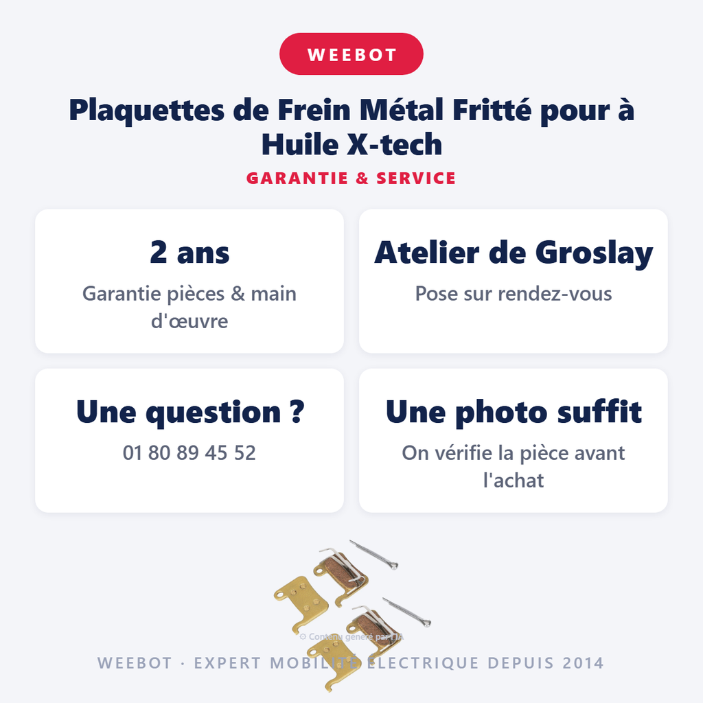 Plaquettes de Frein Métal Fritté X-tech - Pas Cher