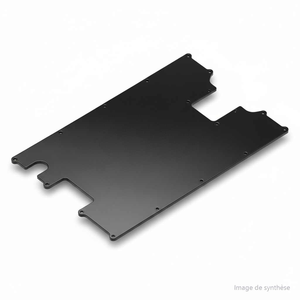 Schéma en perspective du plateau de deck pour trottinette électrique Dualtron X Limited