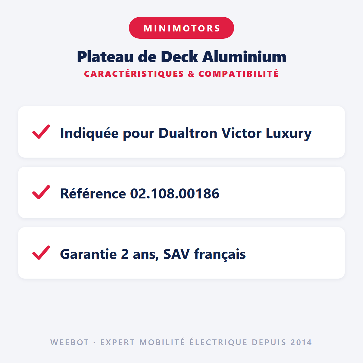 Plateau de Deck Aluminium : caractéristiques et compatibilité