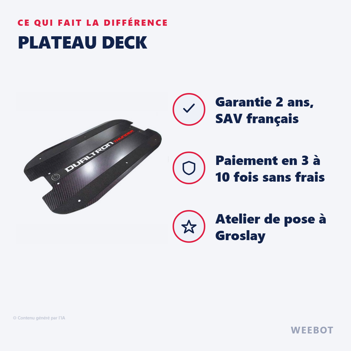 Plateau Deck : les points forts