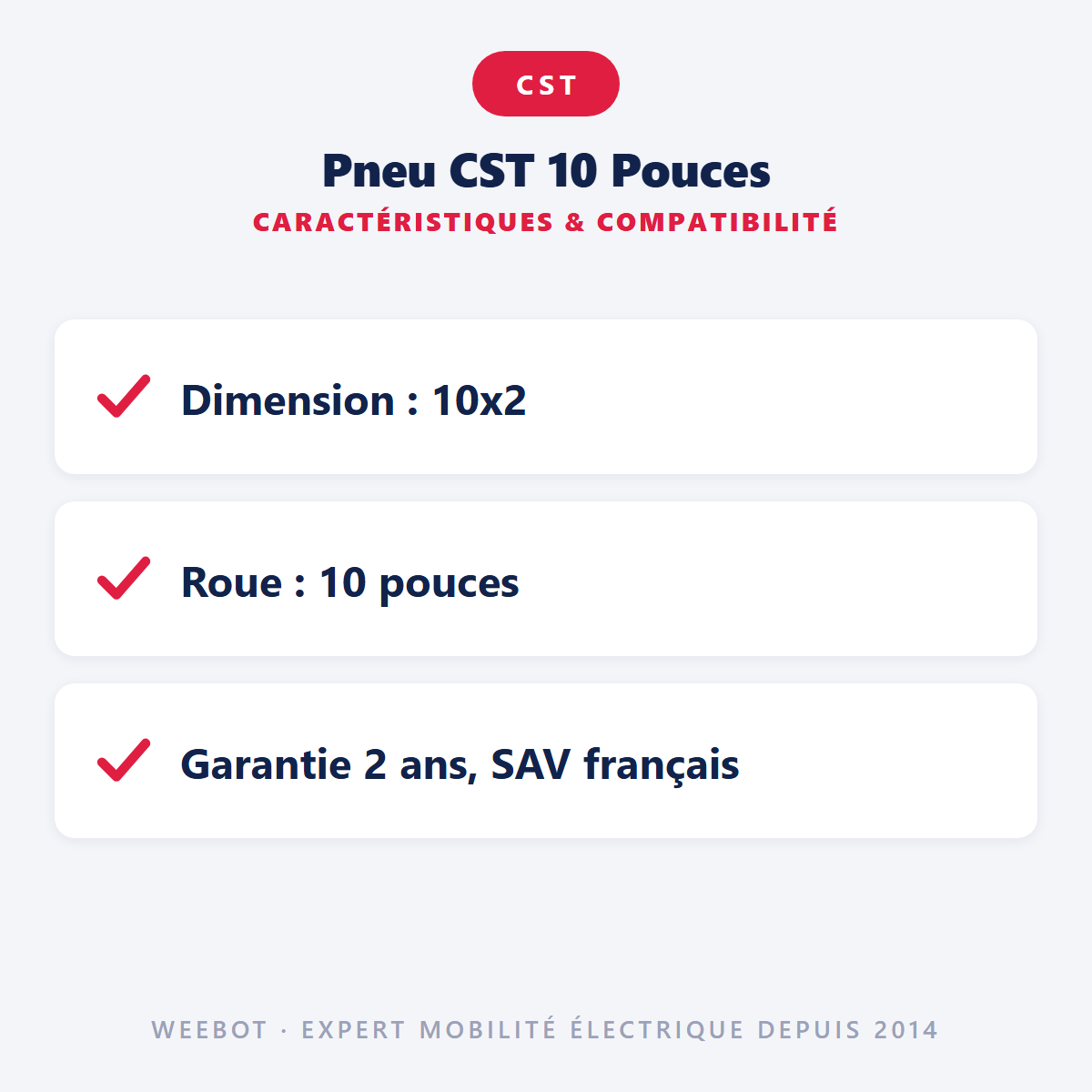 Pneu CST 10 Pouces : caractéristiques et compatibilité