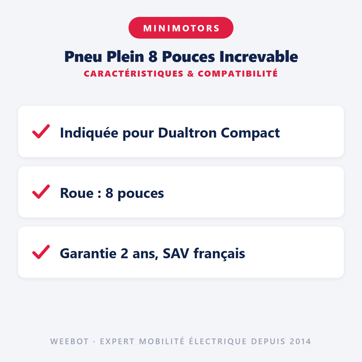Pneu Plein 8 Pouces Increvable : caractéristiques et compatibilité