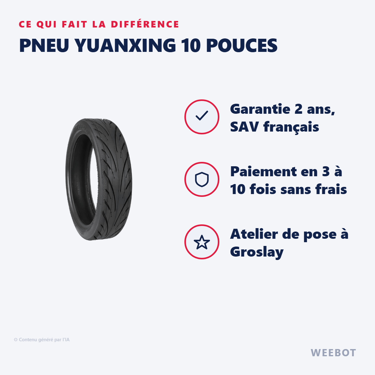 Pneu Yuanxing 10 Pouces : les points forts