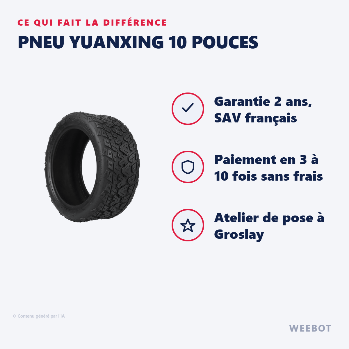Pneu Yuanxing 10 Pouces : les points forts