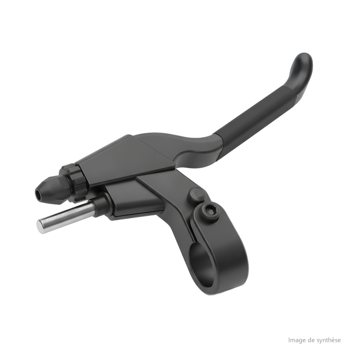 Illustration schématique d'une poignée de frein droite avec câble pour trottinette électrique Dualtron X