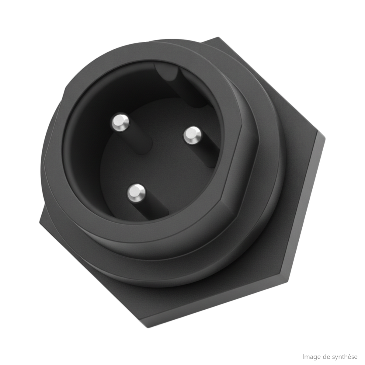 Schéma d'un port de charge 3 broches pour trottinette électrique Dualtron