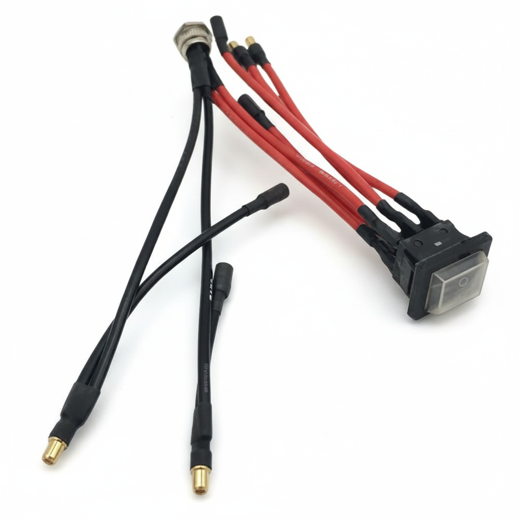 Port de Charge GX-16 Femelle Avec Interrupteur, vue 1