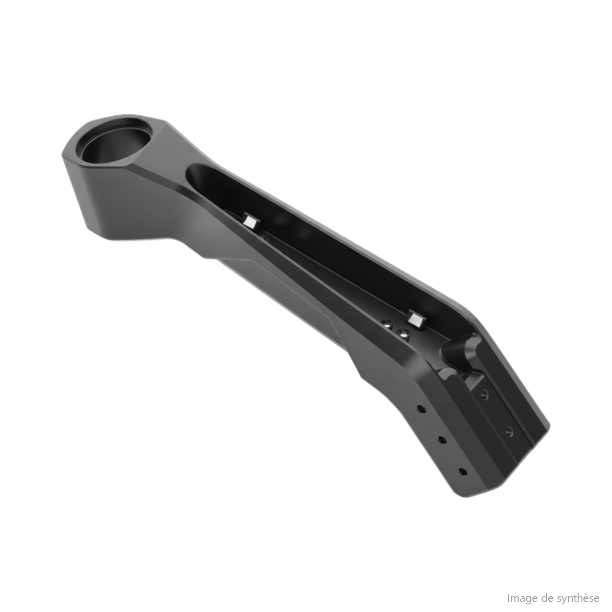 Schéma en vue perspective d'une potence pour trottinette électrique Dualtron