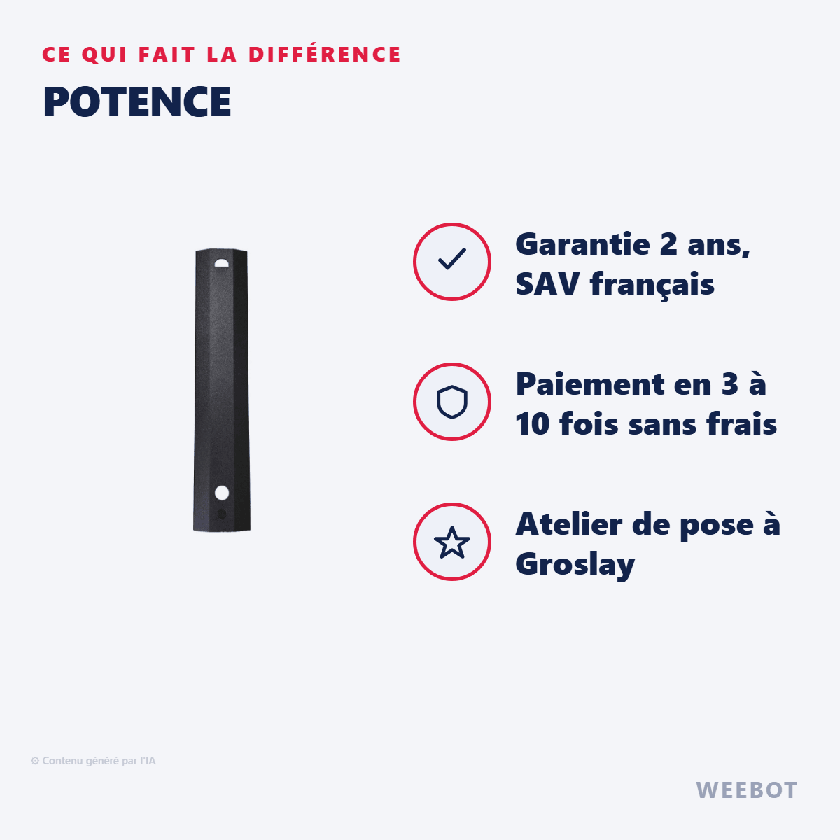 Potence pour Trottinette Electrique Dualtron X - Weebot