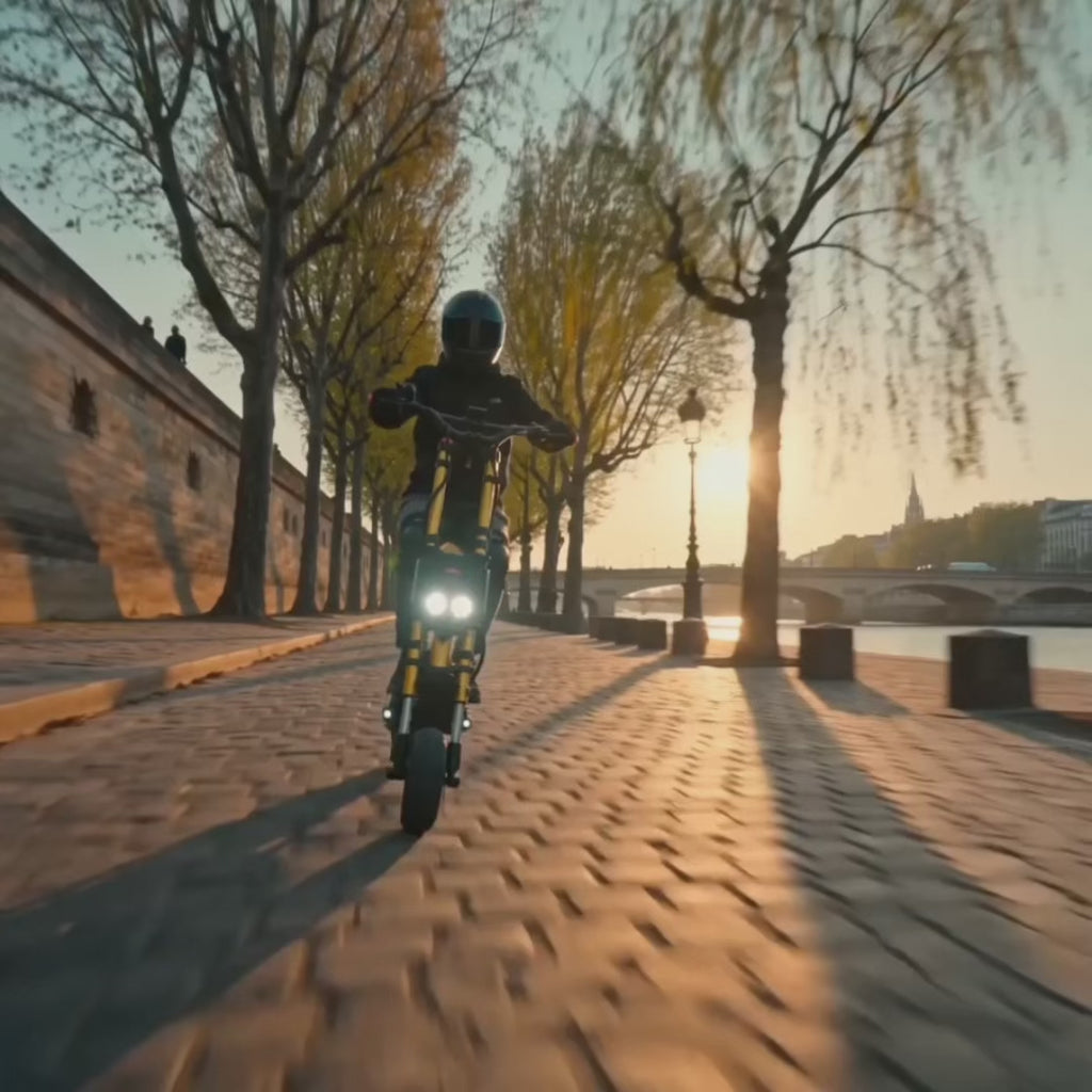 Vidéo de la Trottinette Électrique Wolf Warrior King GTR MAX Kaabo en conditions réelles, testée par l'équipe Weebot.