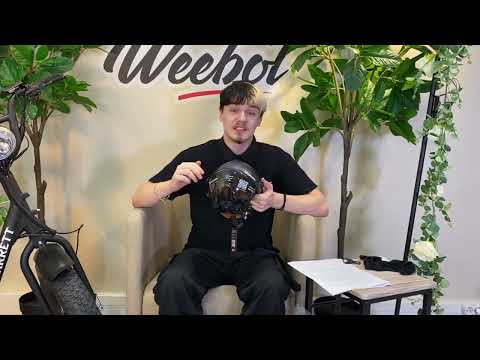 Casque OVERADE LIFE Premium Slate Black Avec Visière et Feu Stop