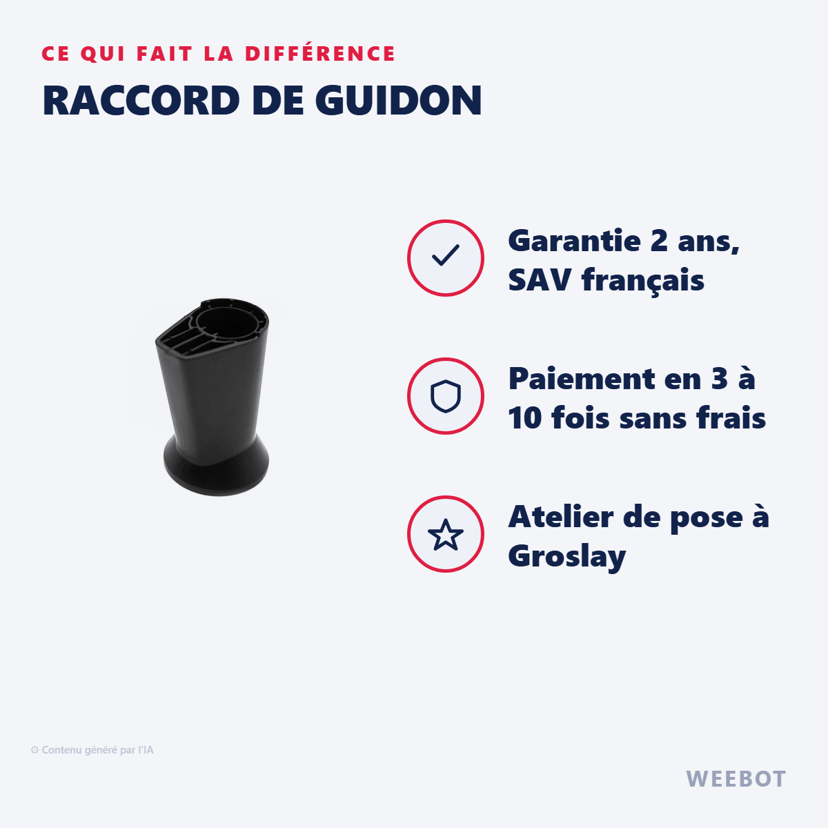 Raccord de Guidon : les points forts