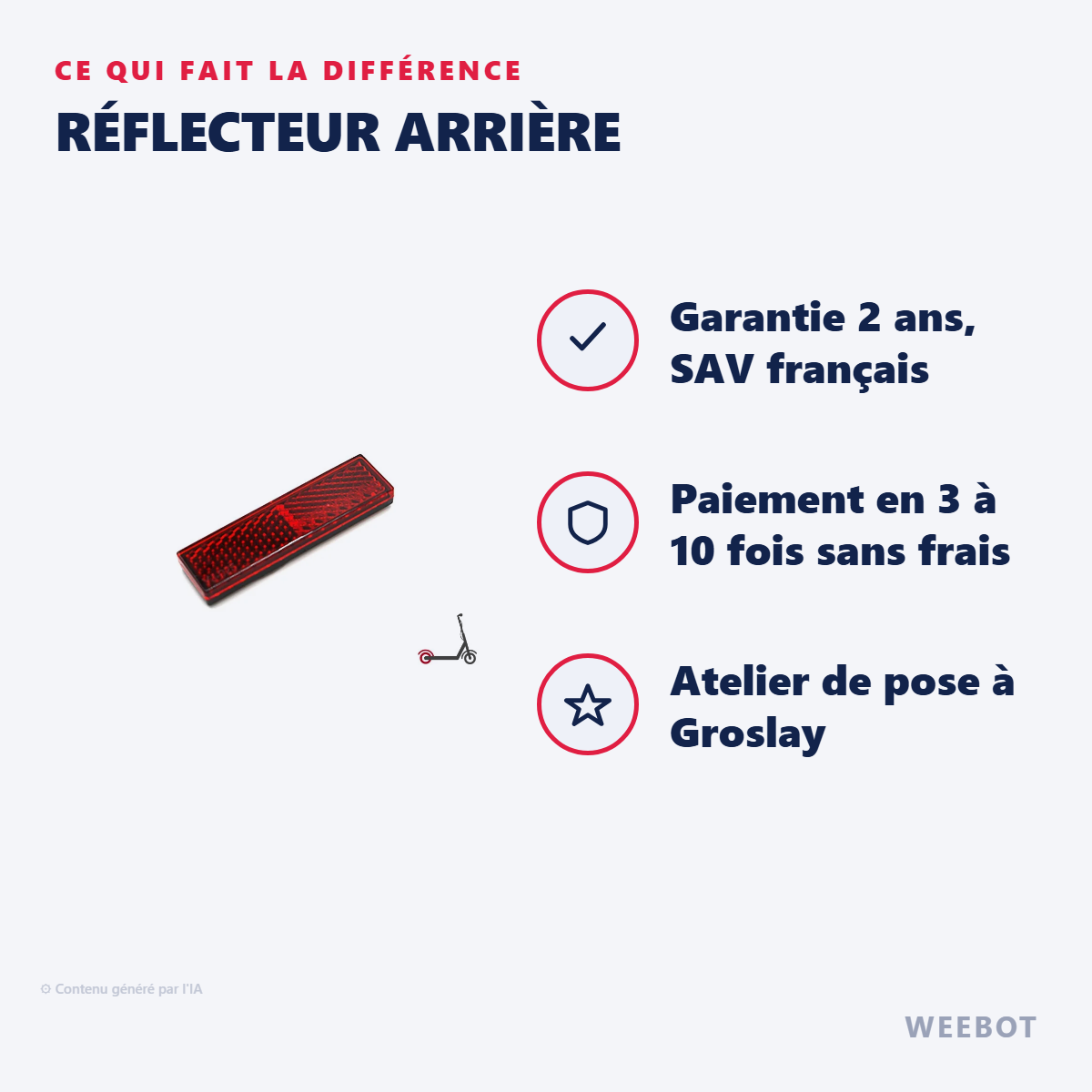 Réflecteur Arrière : les points forts