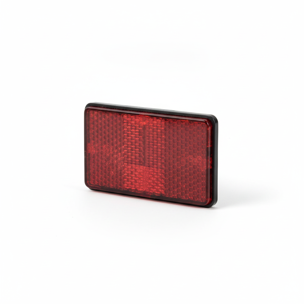 Réflecteur Arrière Rectangulaire Rouge pour Vélo Electrique Garrett Miller, vue 1