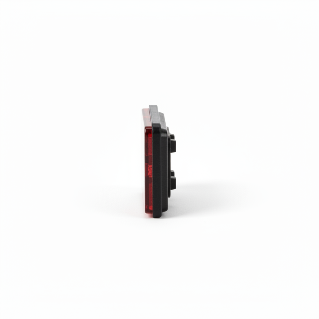 Réflecteur Arrière Rectangulaire Rouge pour Vélo Electrique Garrett Miller, vue 3