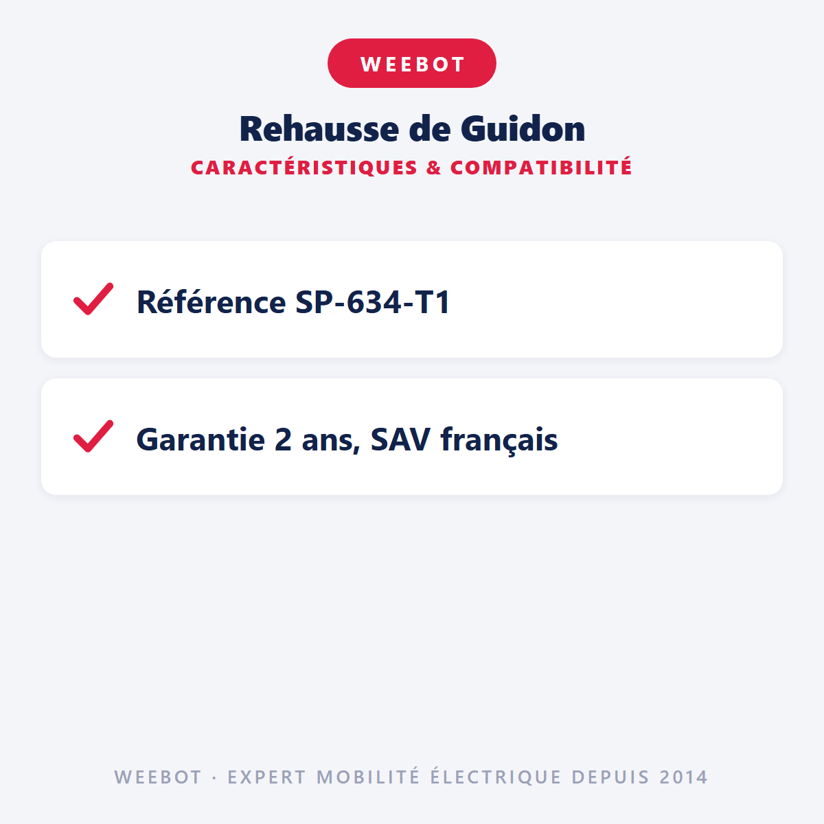 Rehausse de Guidon : caractéristiques et compatibilité