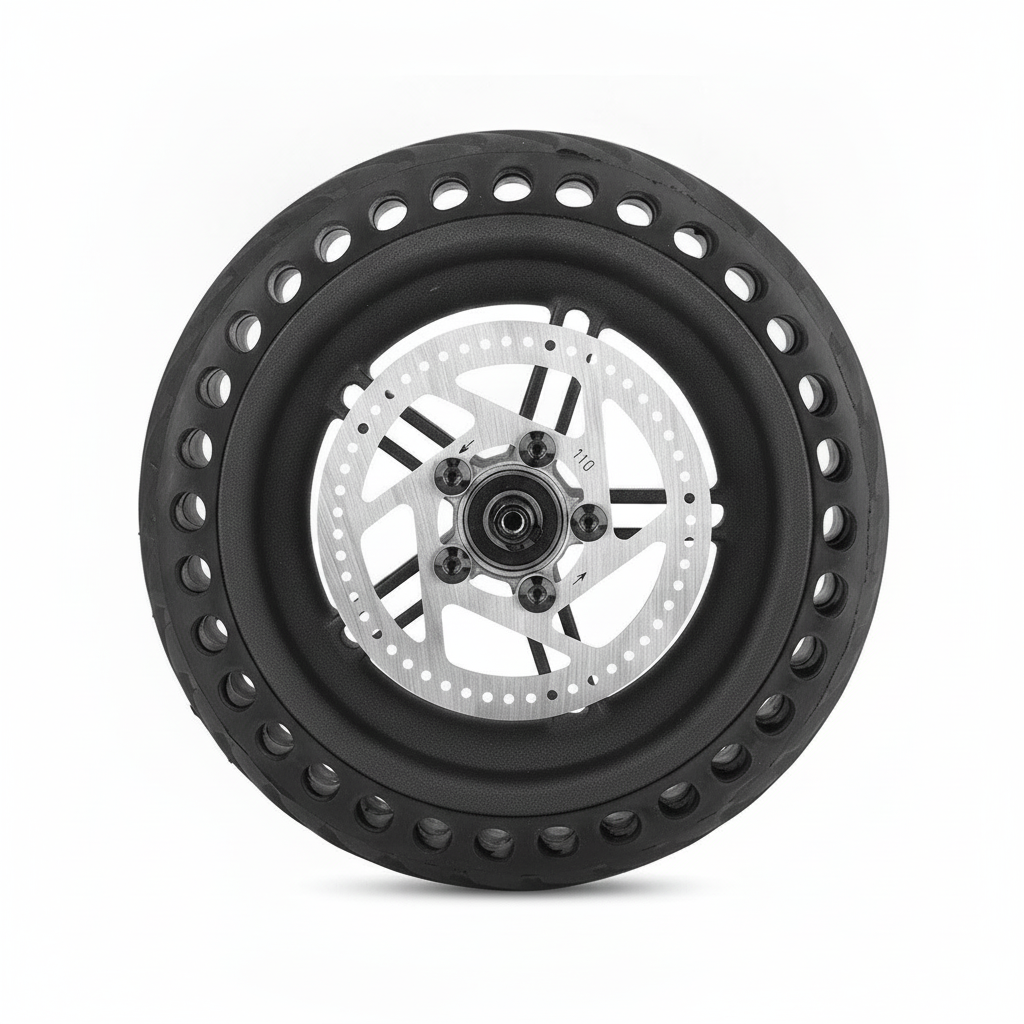 Roue Arrière Complète Pneu Plein 8,5 Pouces avec Disque 110 mm, vue 3