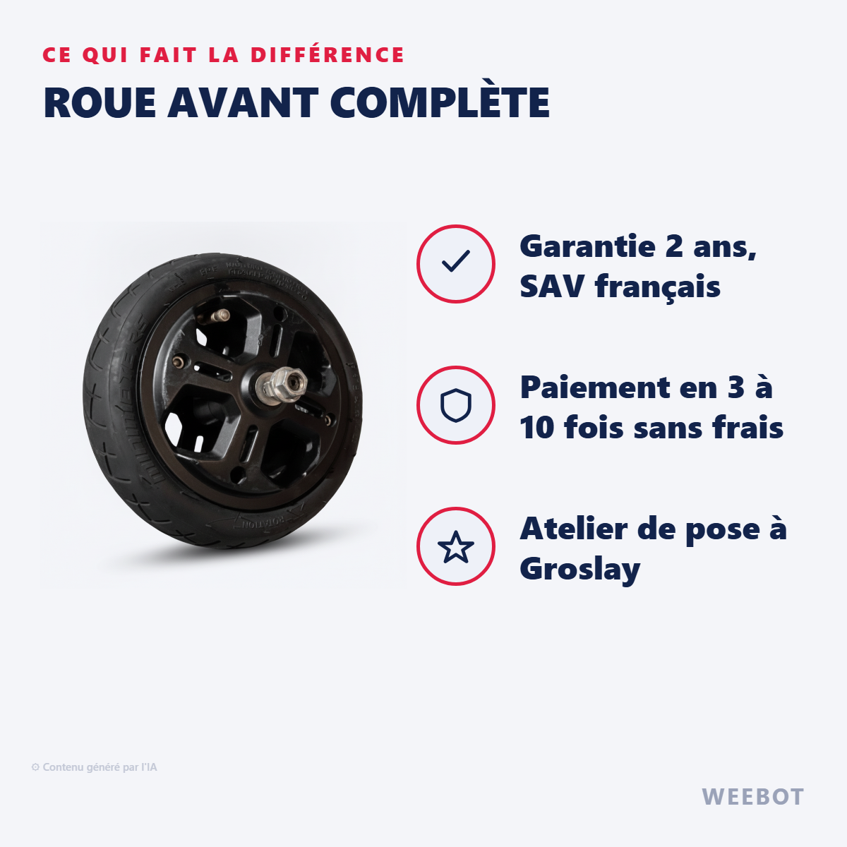 Roue Avant Complète : les points forts