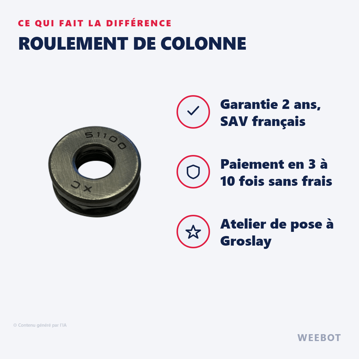 Roulement De Colonne Pour Trottinette Électrique Currus - Weebot