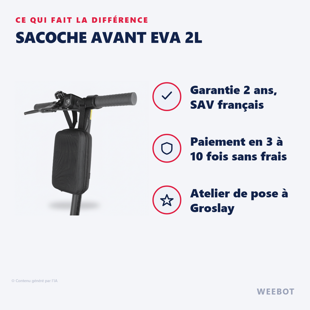 Sacoche Avant EVA 2L Vélo - Pas Cher