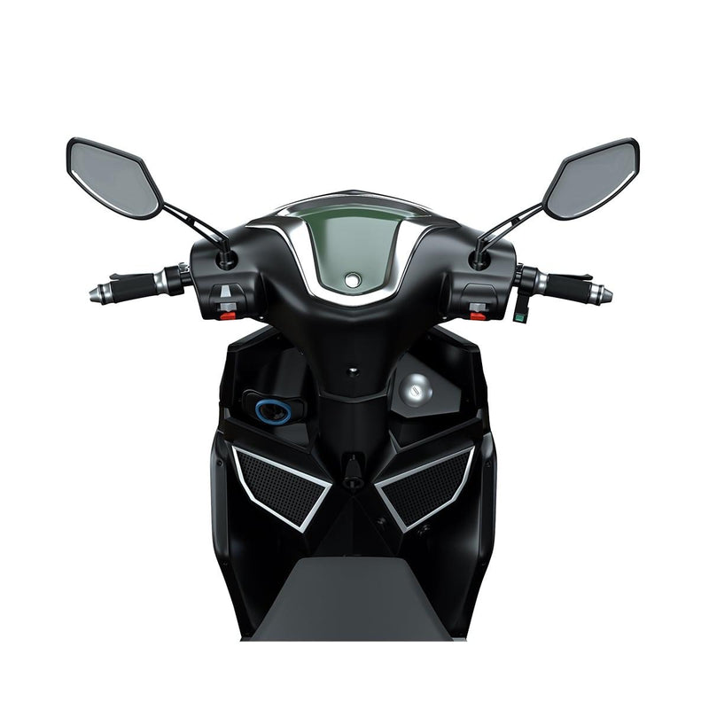scooter electrique sunra hawk plus noir affichage lcd numerique guidon haut parleur bluetooth