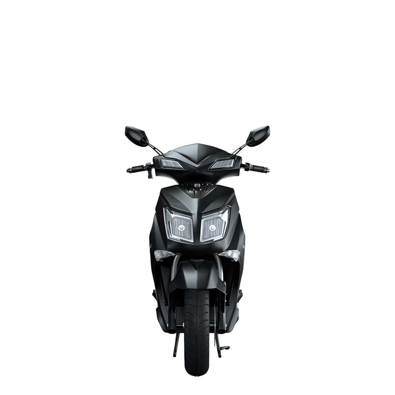scooter electrique sunra hawk plus noir tablier carénage avant face phare led
